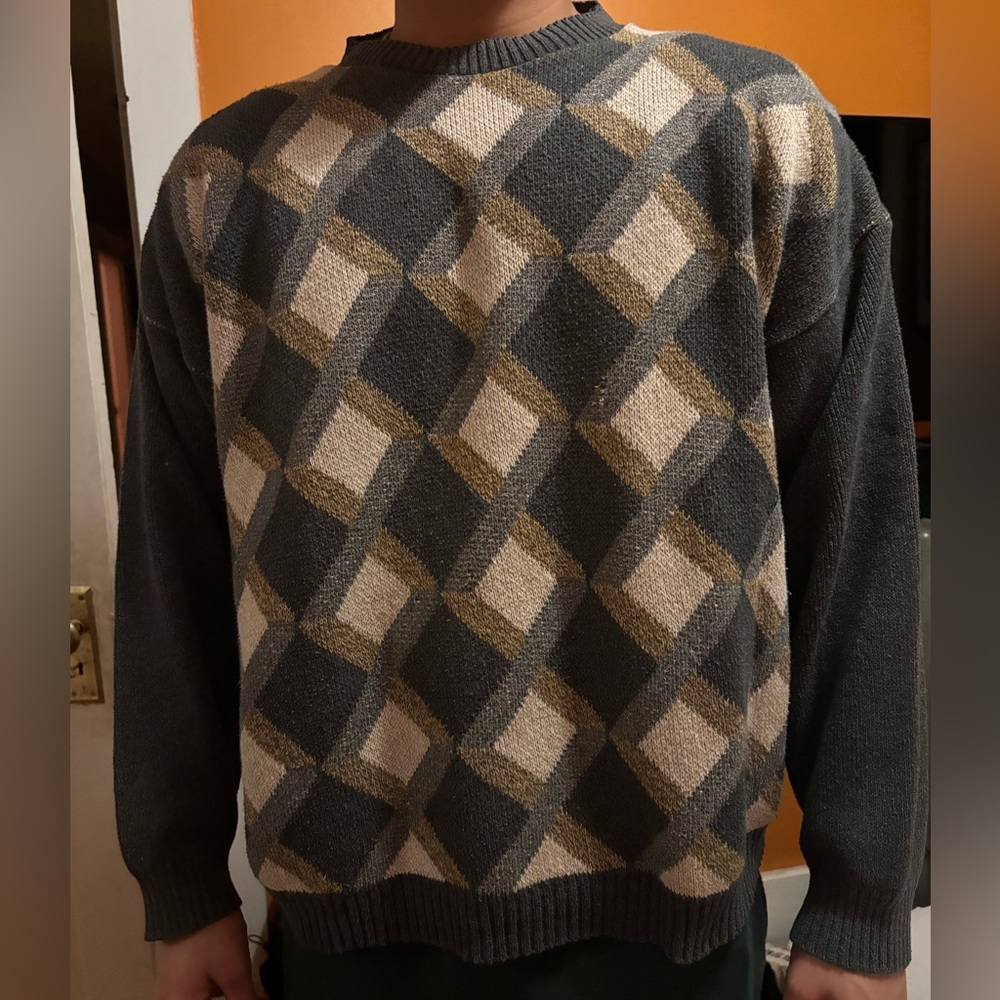 Patterned Crewneck
